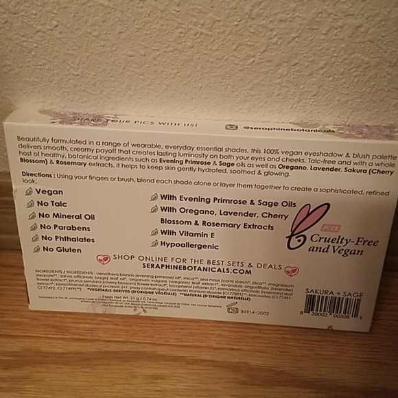 Seraphine botanicals eyeshadow and blush palette - Picture 6 of 6